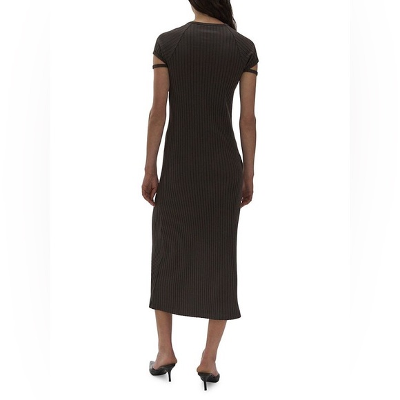 Helmut Lang
Women's Brown Rib Tee Midi Dress - Picture 3 of 10